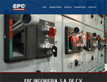 Tablet Screenshot of epcingenieria.com